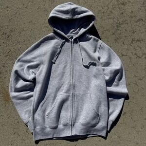 RSQ Gray Full Zip Hooded Fleece Hoodie Men's Medium